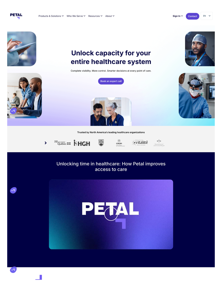 Petal Health brand and website